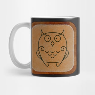 Funny Brown Halloween Owl Mug